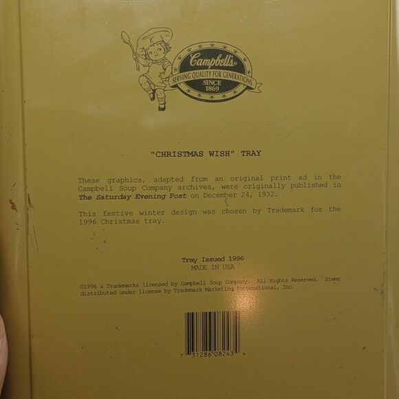 Vintage 1996 Campbell Tomato Soup Tray - Picture 5 of 7